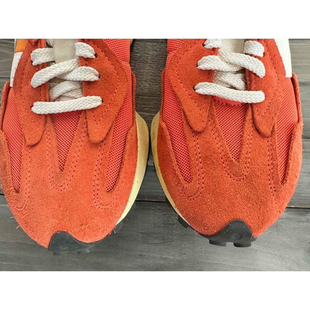 New Balance 327 Orange White Suede Sneakers U327WRC Mens 9 Womens 10.5 - Picture 12 of 15